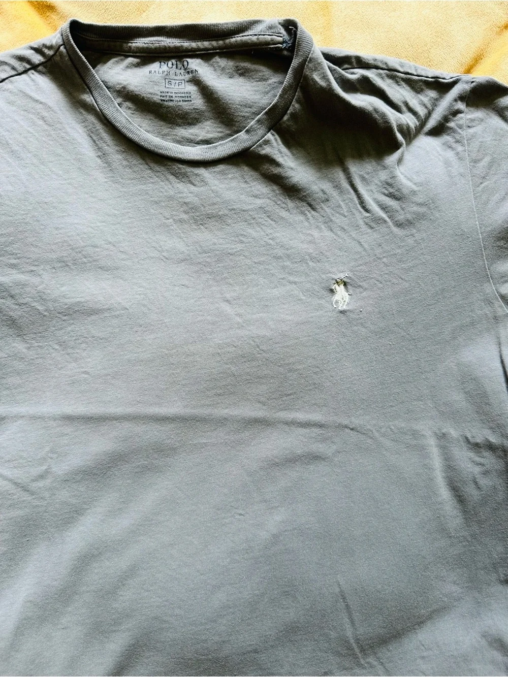 Polo by Ralph Lauren Short Sleeve Crew Tee in Slate Gray